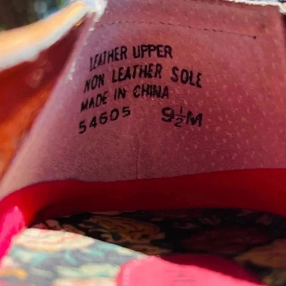 HUSH PUPPIES Women’s stitched leather flats Blue/Tan casual Size:9-1/2 - Picture 5 of 6